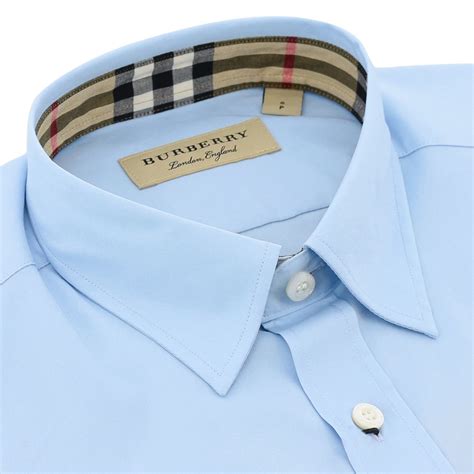 camicia burberry uomo viola|Camicie BURBERRY da Uomo .